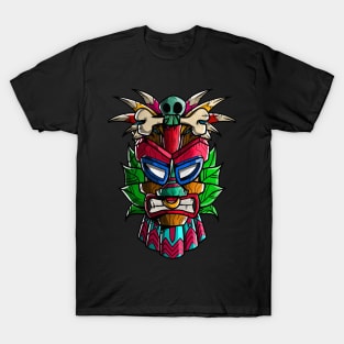 TIKI  MASK cartoon T-Shirt